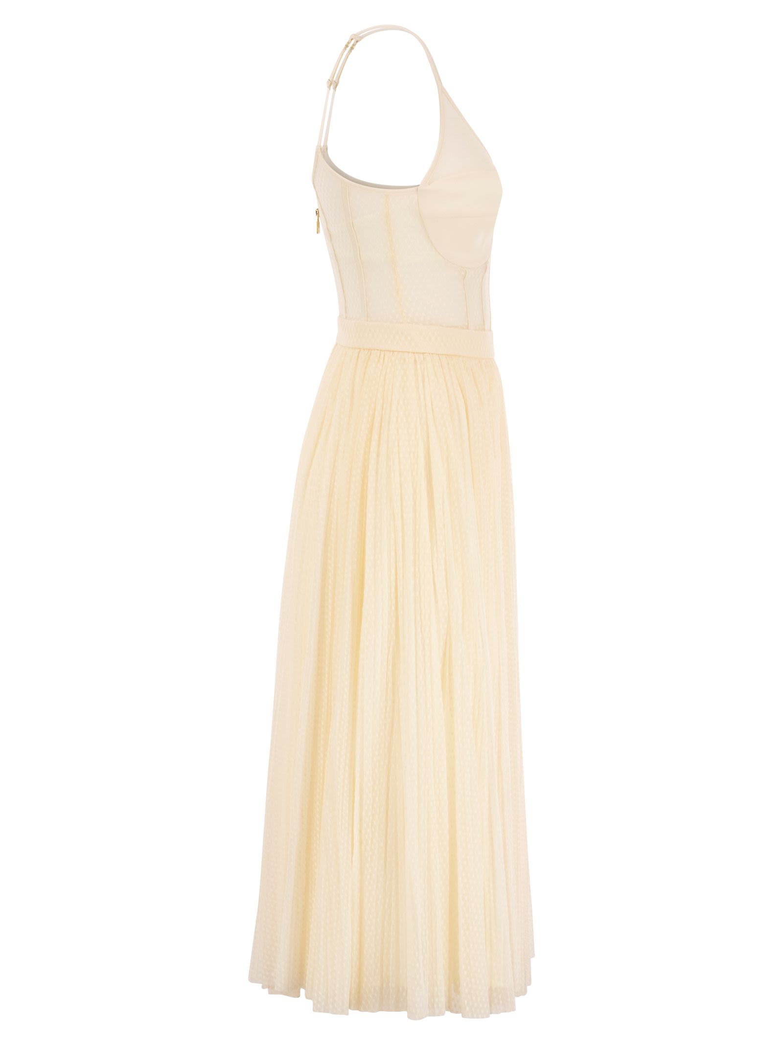 Abito bustier in tulle
