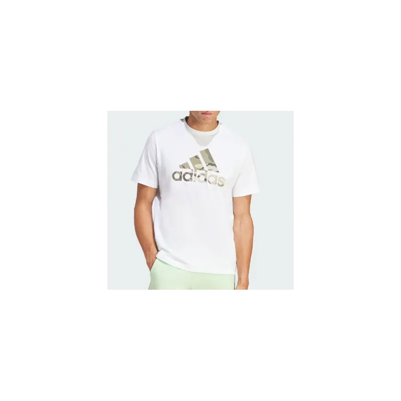 Adidas M Camo G T 1 T-Shirt M/M Bianca Logo Camo Verde Uomo