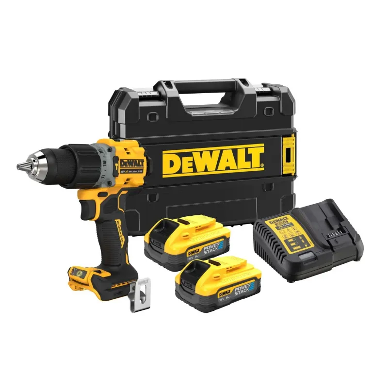 Avvitatore a percussione 18V 2 batterie POWERSTACK 5Ah DEWALT DCD805H2T