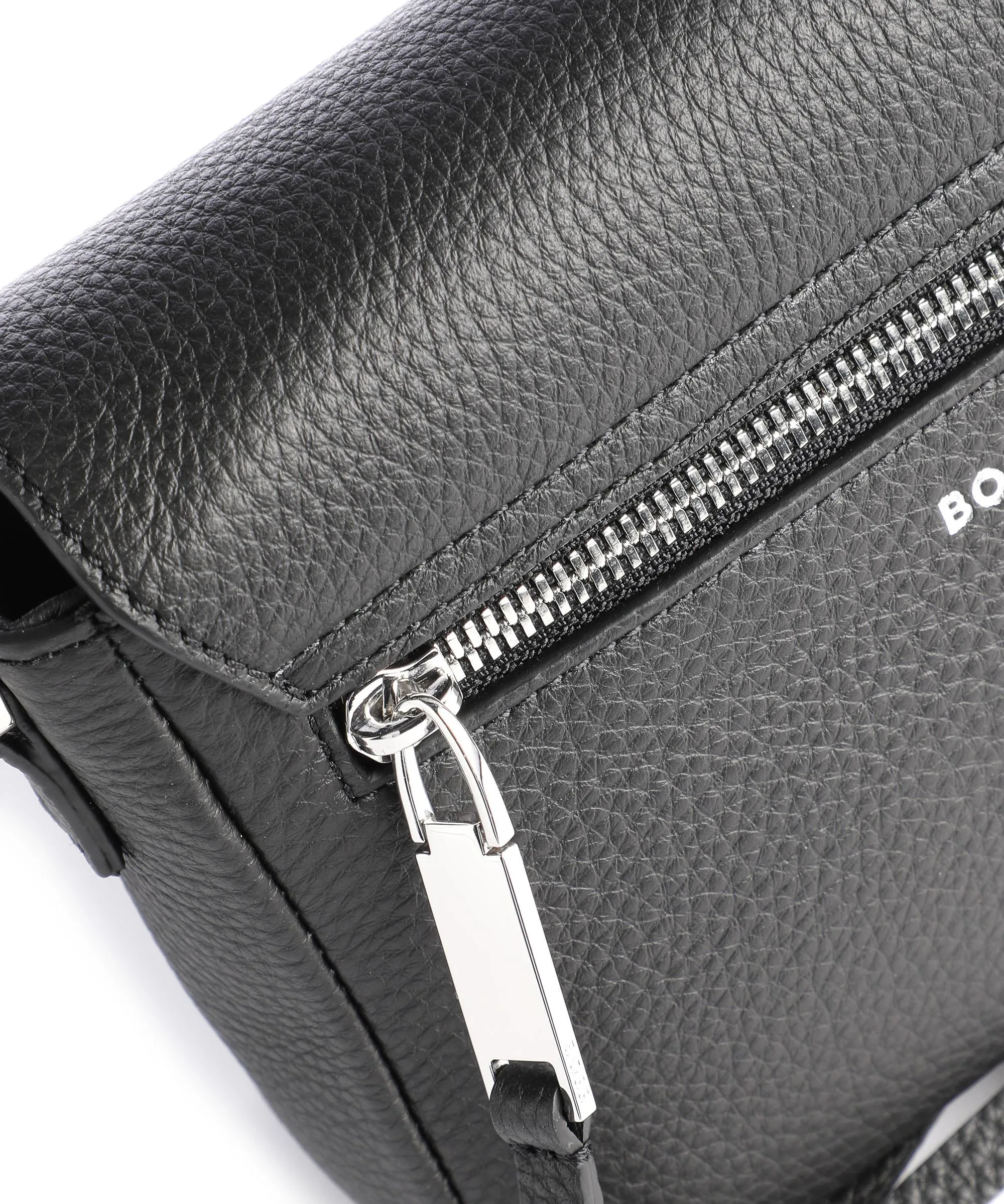  BOSS Katlin Borsa a tracolla pelle di vacchetta grana nero  