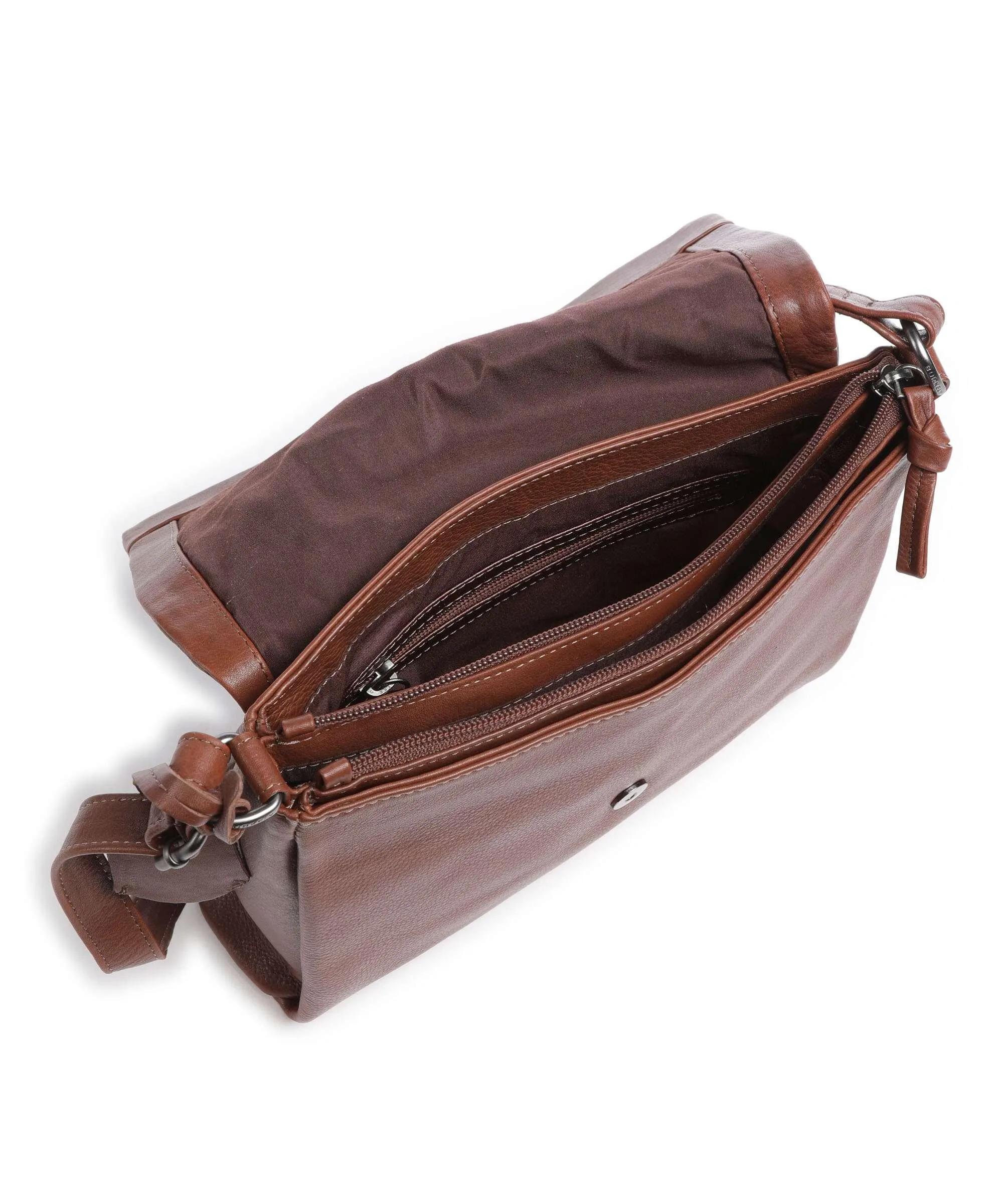  Burkely Just Jolie Borsa a tracolla pelle granulata marrone scuro  