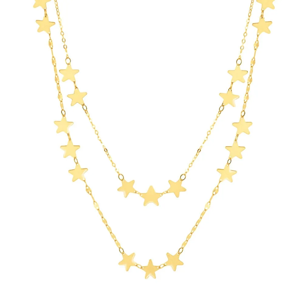 Collana Stella Beverly Oro Giallo 375/1000 40 + 2 cm 1418866