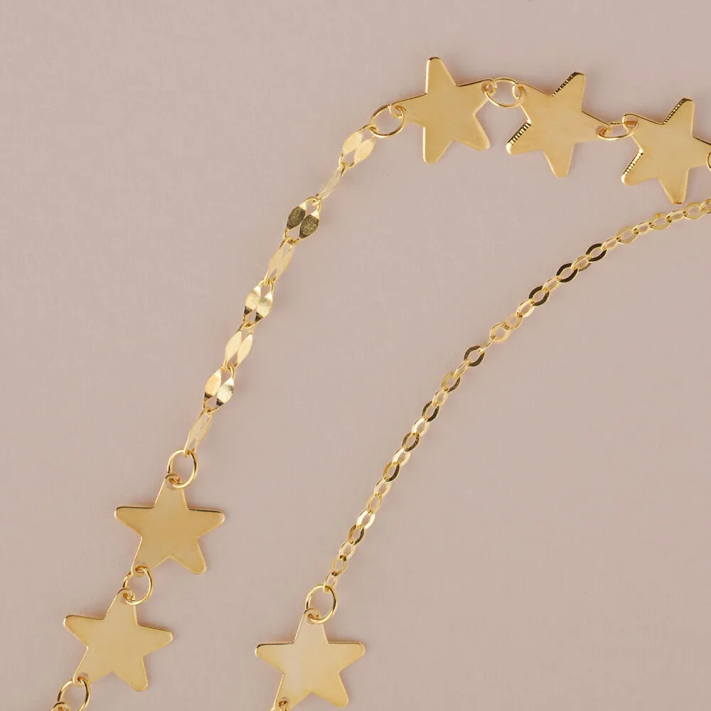 Collana Stella Beverly Oro Giallo 375/1000 40 + 2 cm 1418866