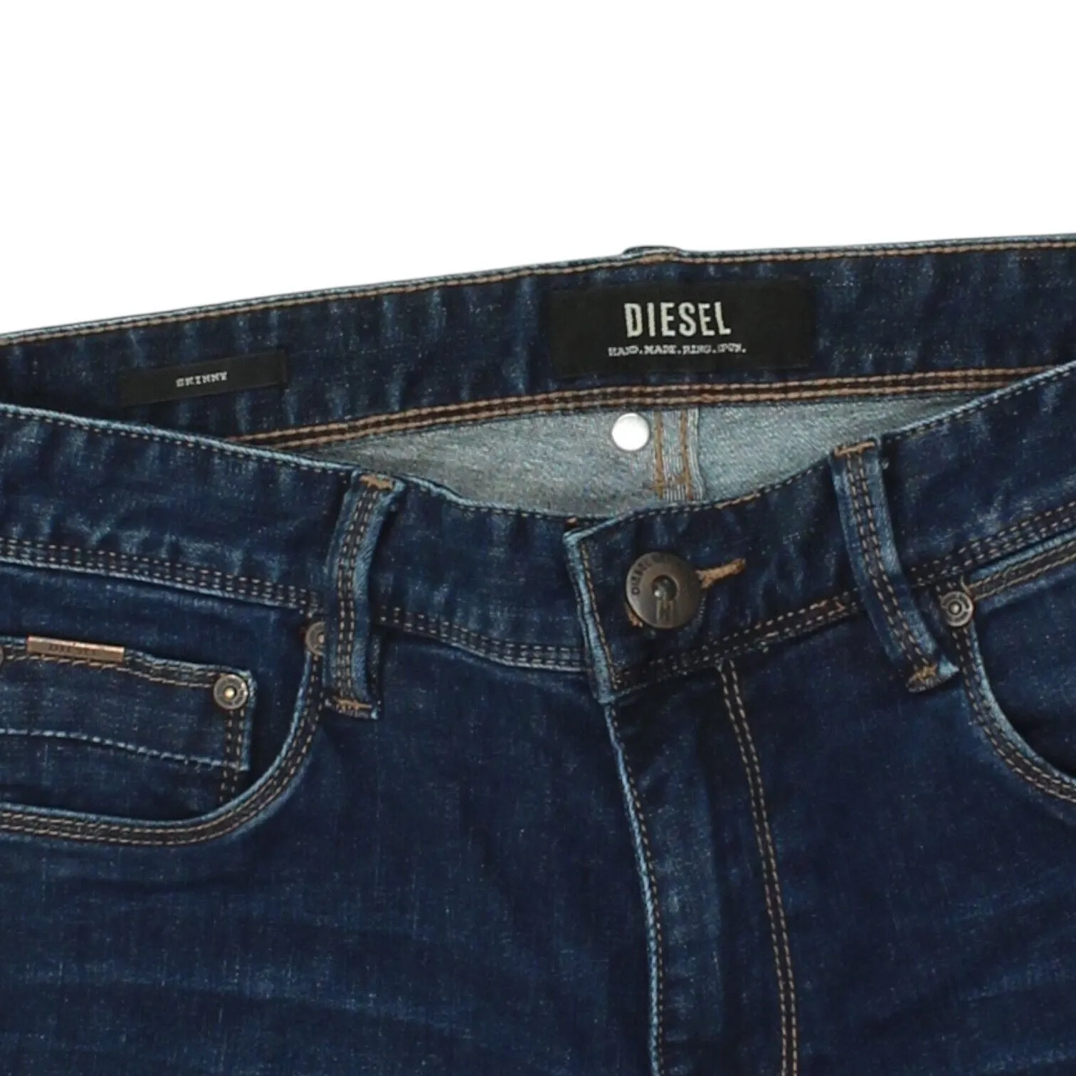 Diesel Mens Blue Skinny Jeans | Vintage High End Luxury Designer Denim VTG
