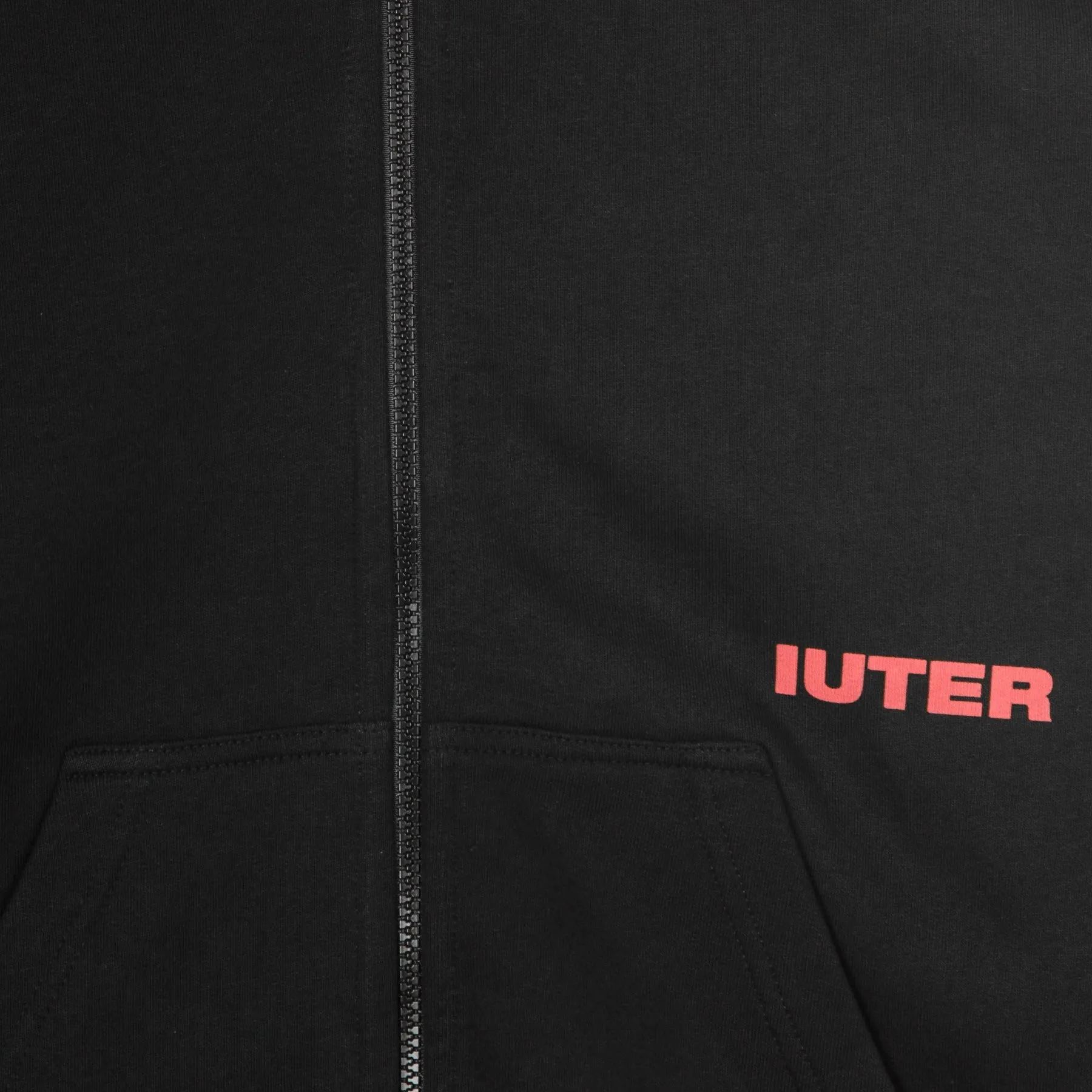 Felpa Cappuccio Zip Uomo Double Logo Black