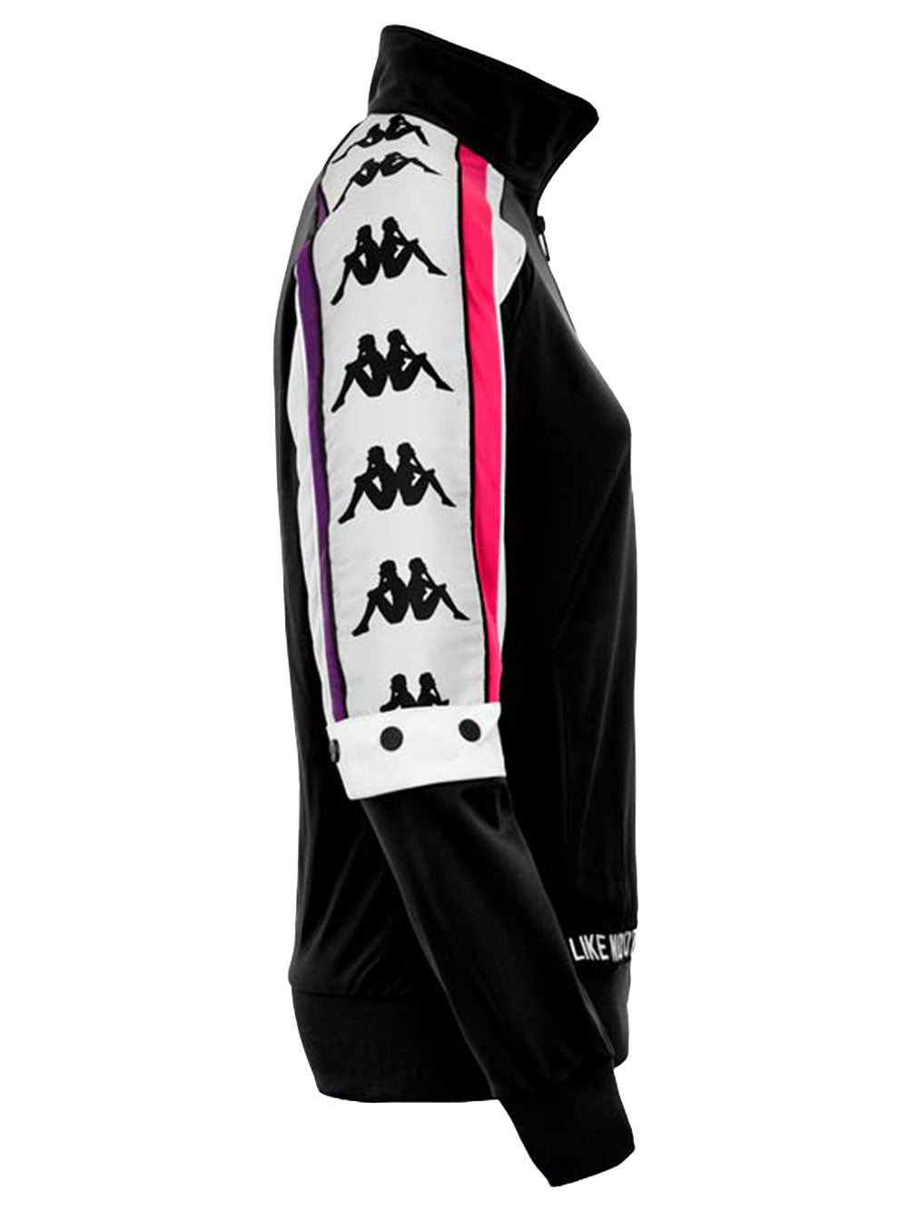 Felpa KAPPA con zip Donna 919-6791 Nero