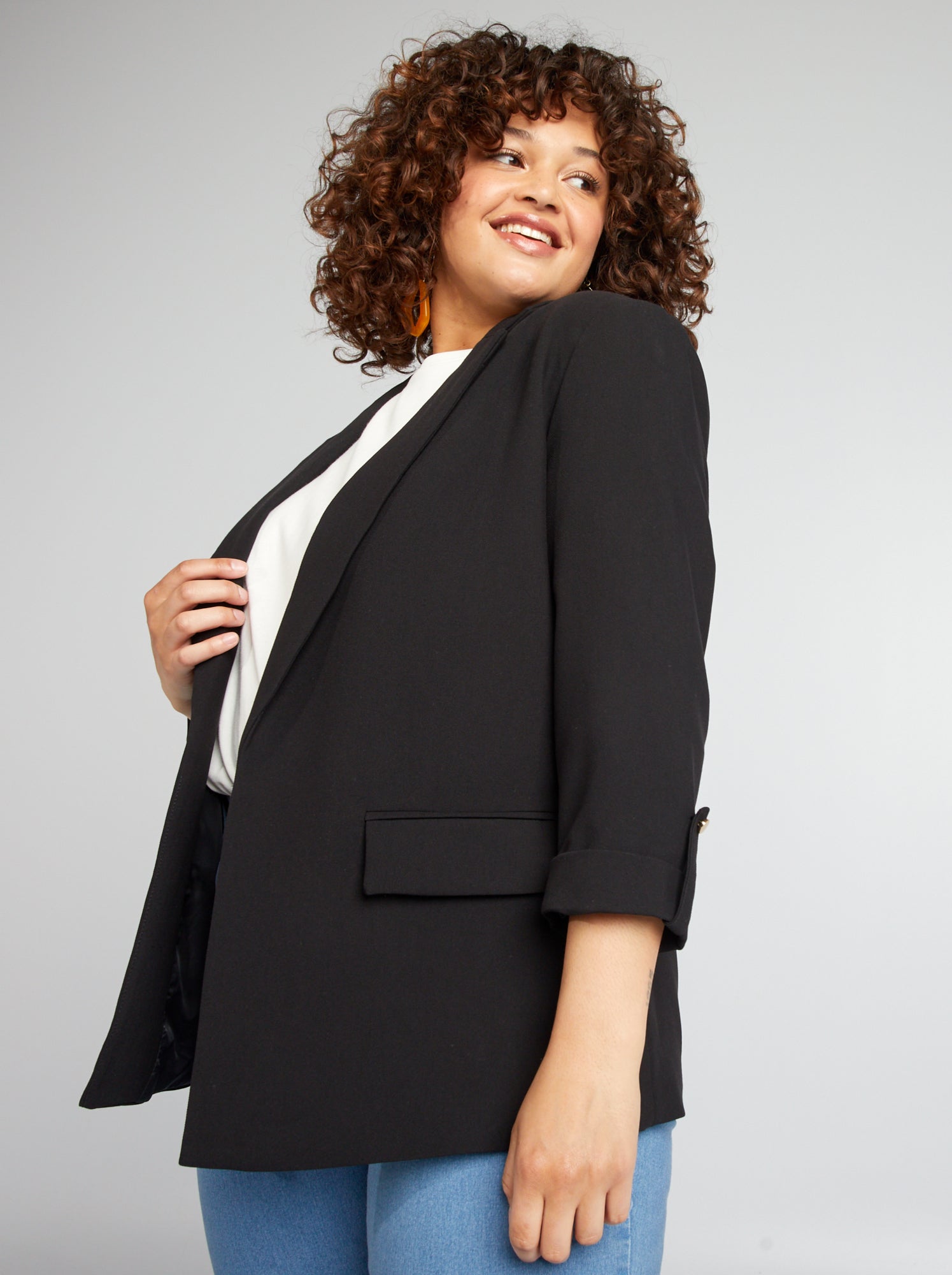 Giacca tailleur midi - nero