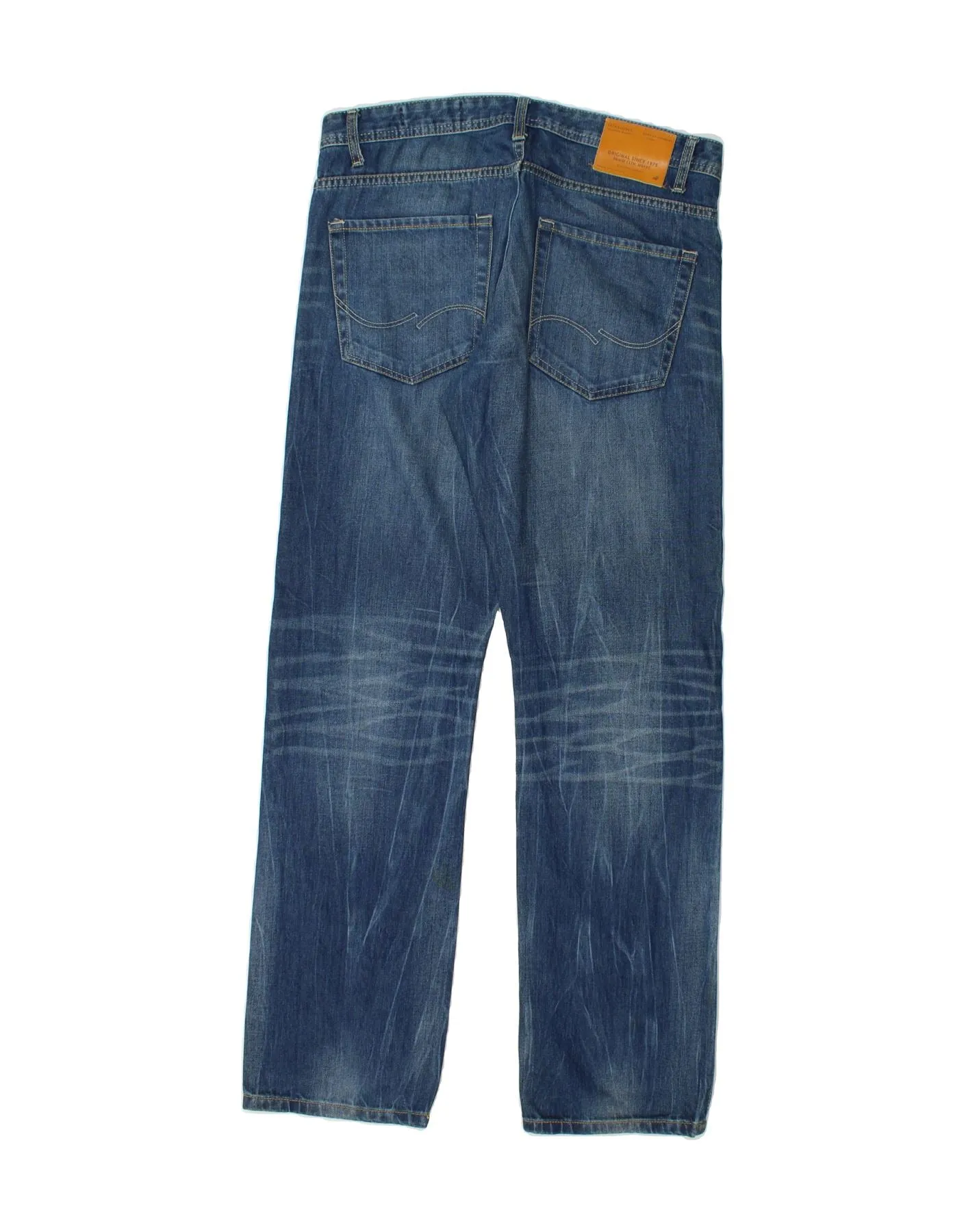 JACK & JONES Mens Rick Comfort Fit Straight Jeans W34 L34 Blue