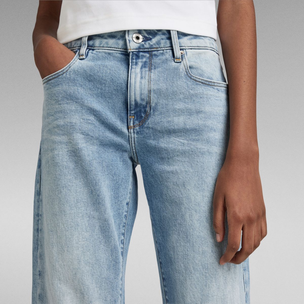 JEANS Donna G-STAR D15264 C052 KATE-BOYFRIEND 8436 LIGHT INDIGO AGED