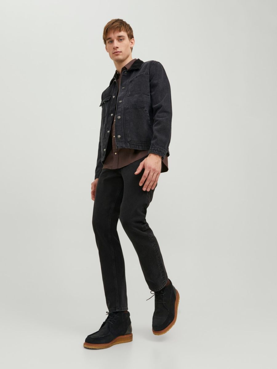 JEANS Uomo JACK&JONES 12237392 CHRIS BLACK DENIM