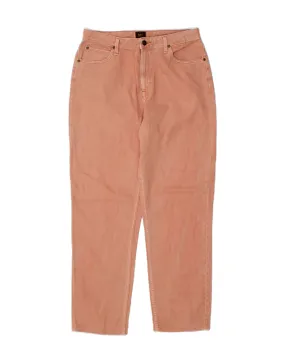 LEE Womens Carol Slim Jeans W31 L30 Red Cotton