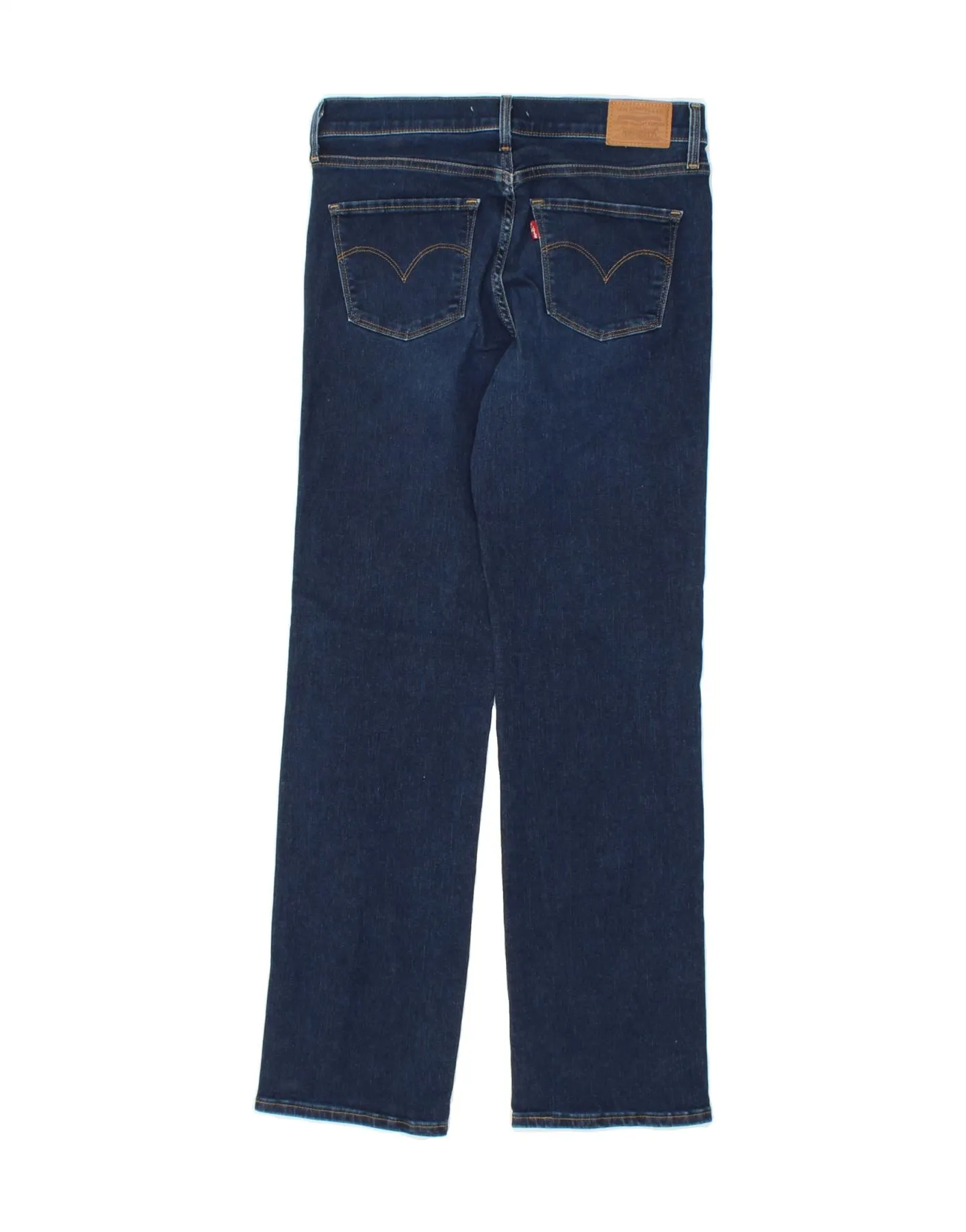 LEVI'S Womens 314 Shaping Straight Jeans W28 L30 Blue Cotton