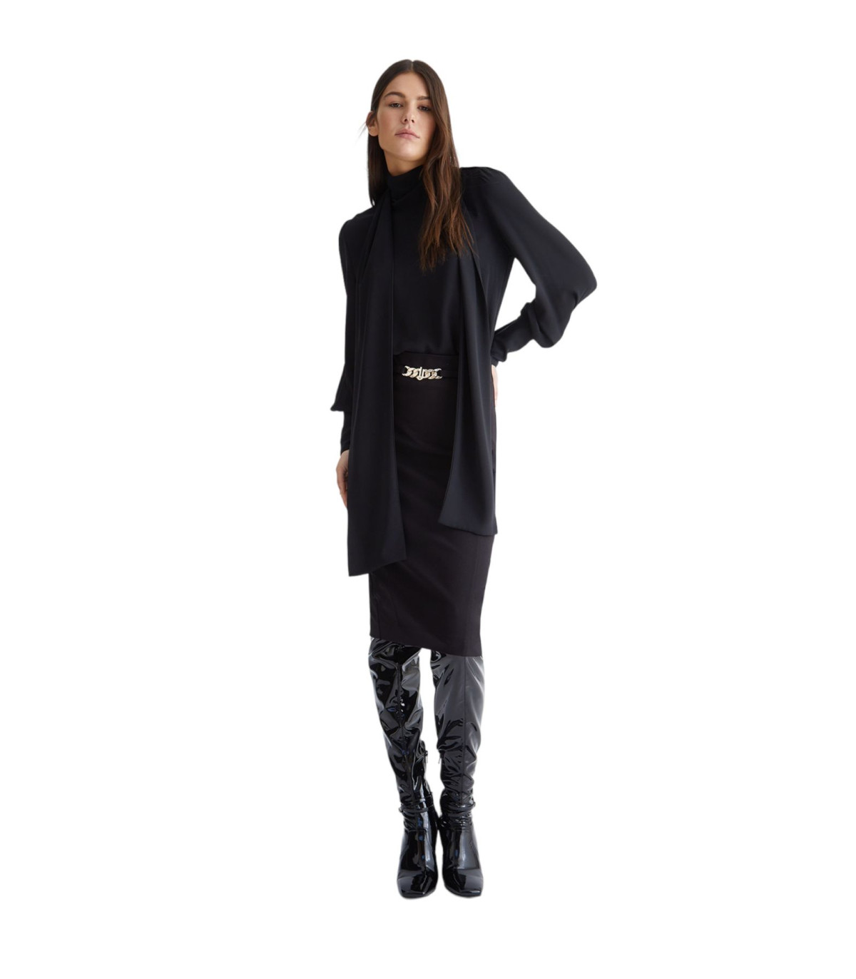 Liu Jo Donna Gonna Midi Con Catena