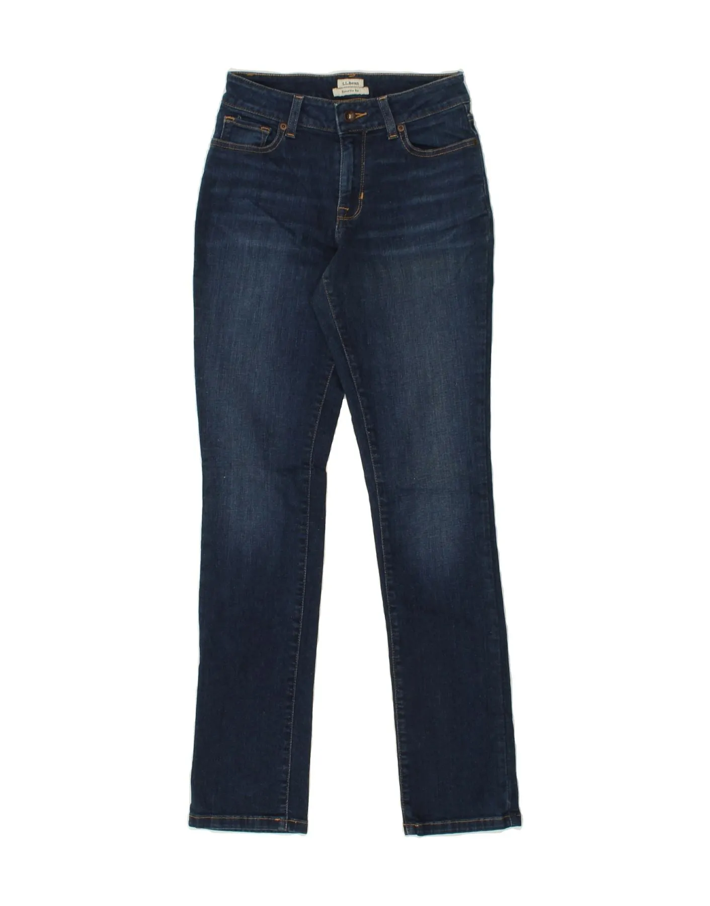 L.L.BEAN Womens Favorite Fit Skinny Jeans US 2 XS W26 L31 Blue Cotton