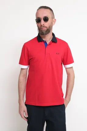 Polo 3 Color Way El - Rosso Fuoco