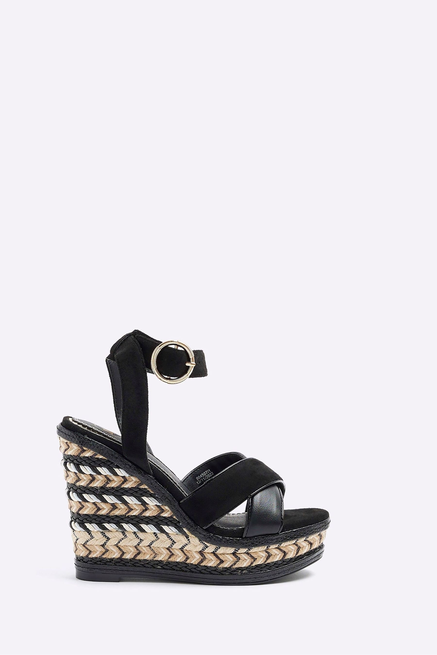 River Island - Sandali stile espadrillas con zeppa