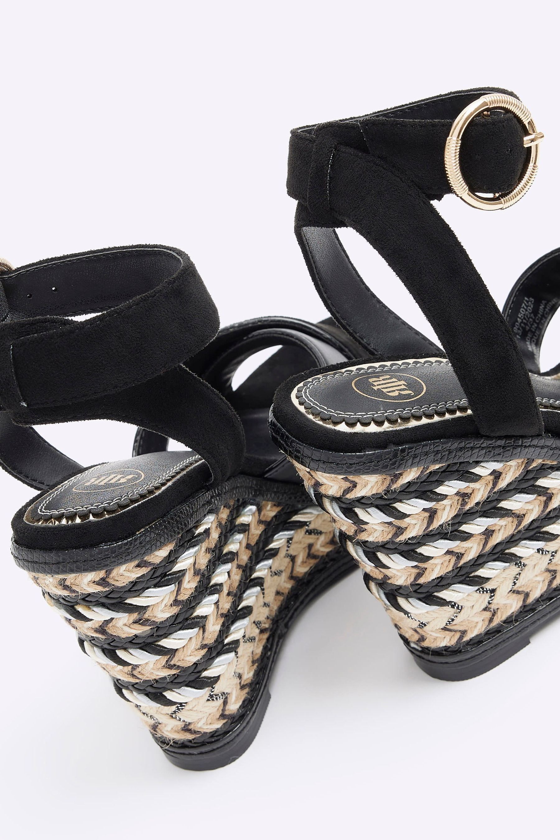 River Island - Sandali stile espadrillas con zeppa