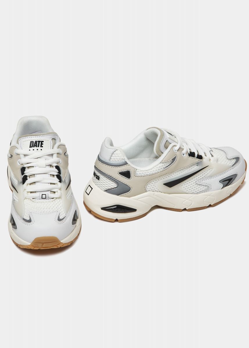 SNEAKERS Donna DATE W401-SN-ME-WA SN23 WHITE BLACK