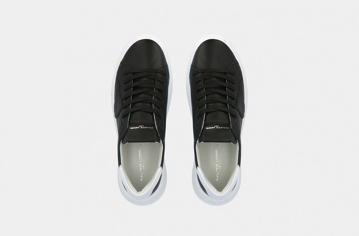 SNEAKERS Donna PHILIPPE MODEL PARIS BTLU V002 - TEMPLE VEAU BLANC NOIR