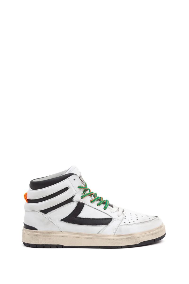 SNEAKERS Uomo HTC LOS ANGELES STRALIGHT HIGH M-WB WHITE/BLACK