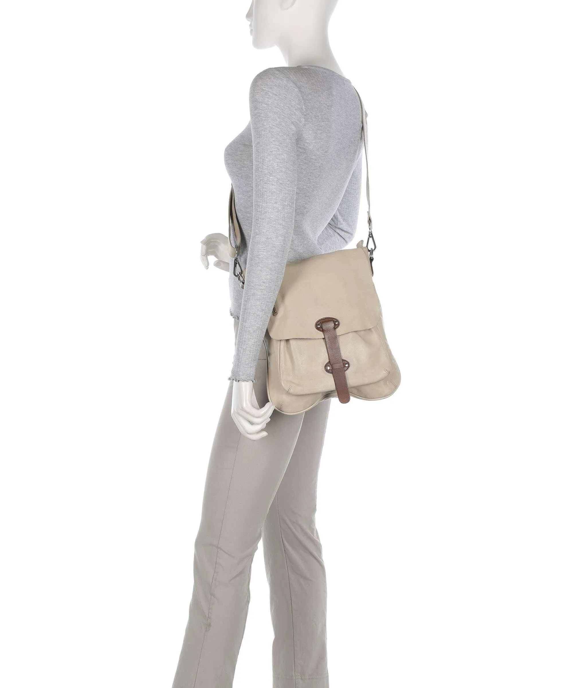  Taschendieb Wien Kohlmarkt 1 Borsa a tracolla pelle di vacchetta finemente grana beige  