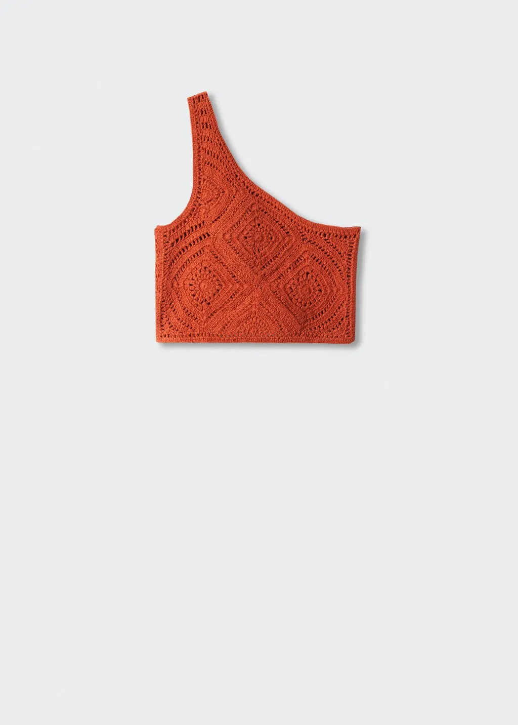 Top crochet asimmetrico