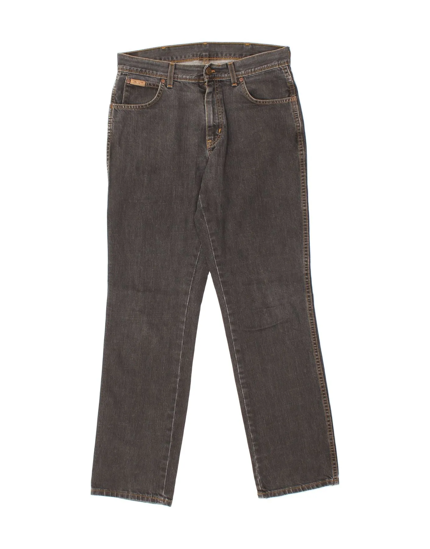 WRANGLER Mens Texas Straight Jeans W33 L32 Grey Cotton